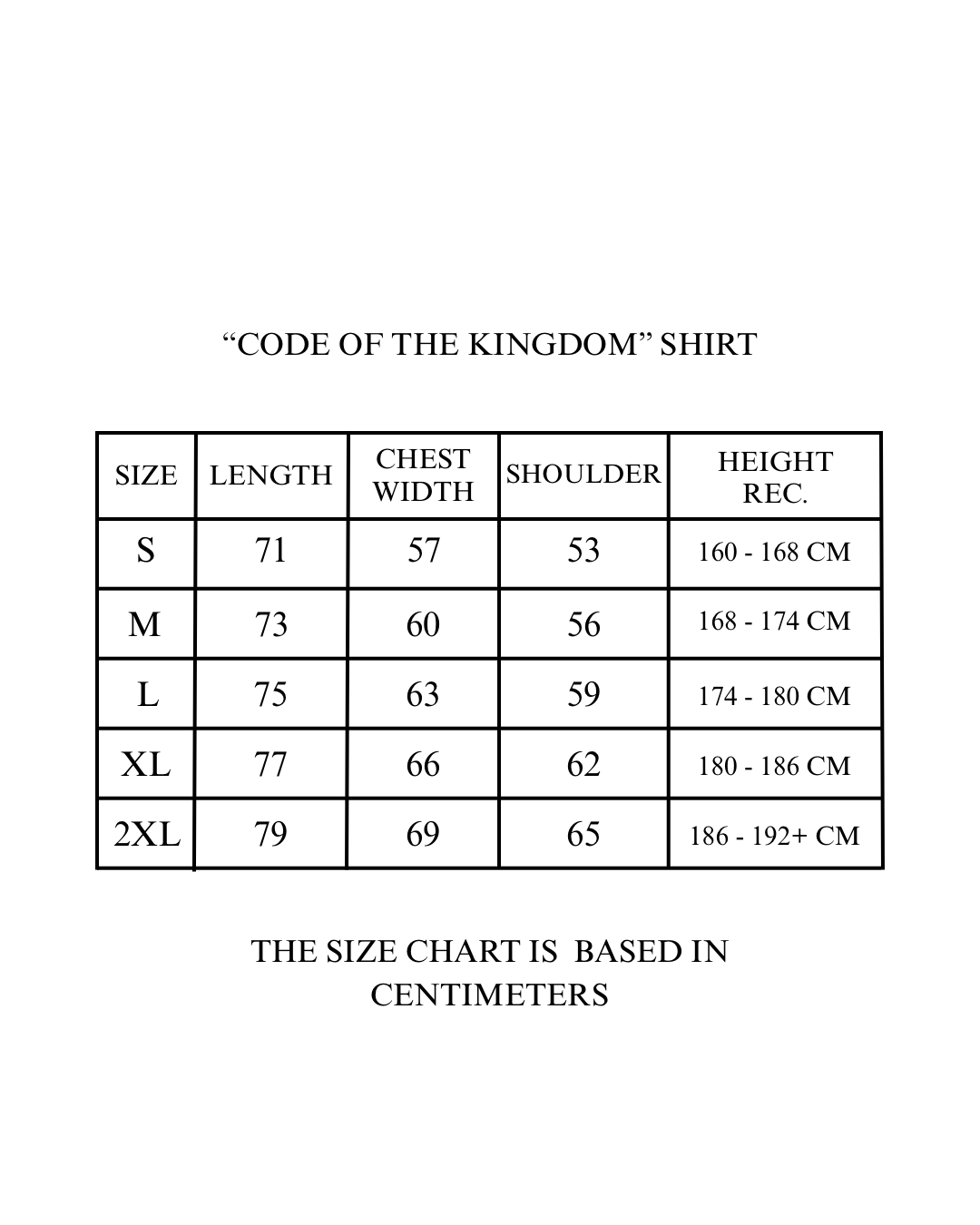 "Code of the Kingdom" Black Tee
