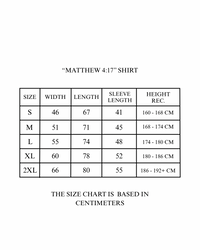 "Matthew 4:17" Black Tee