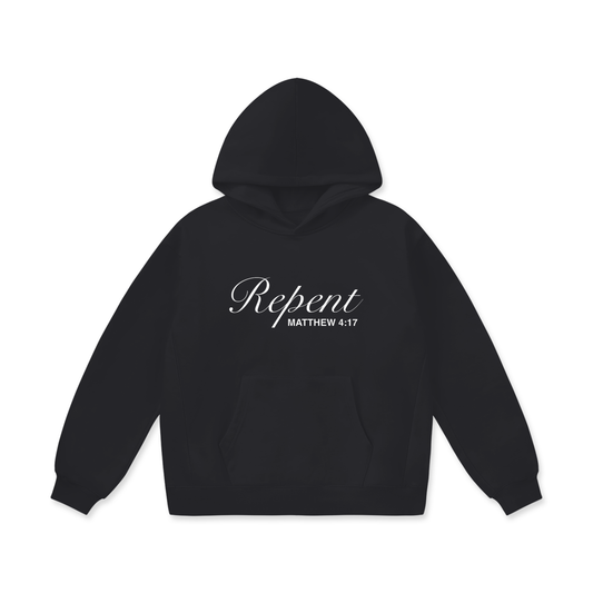 “Matthew 4:17” Black Hoodie