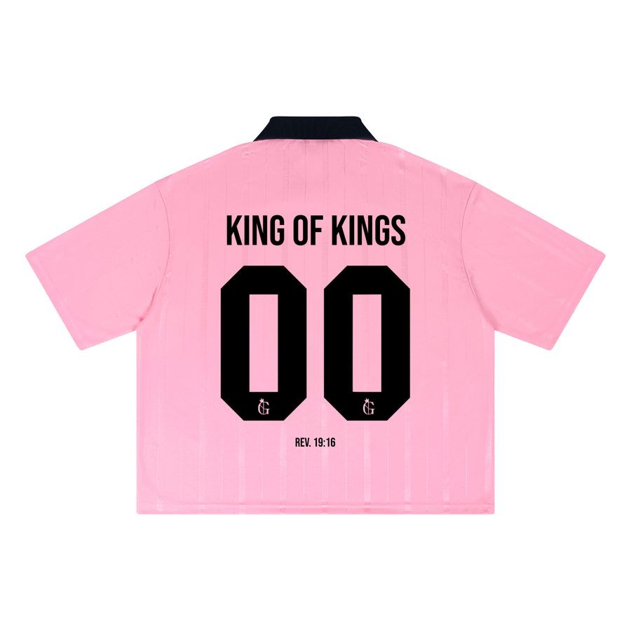 "JESUS IS KING" PINK JERSEY — Pink - Image 2