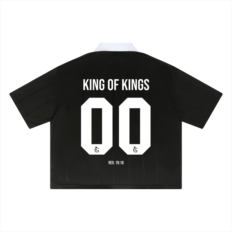 "JESUS IS KING" BLACK JERSEY — Black - Image 2