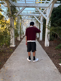 (Pre-Order) "Salvation" Burgundy Knit Polo