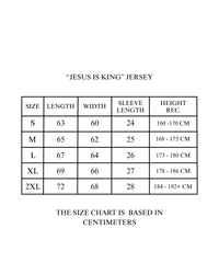 "JESUS IS KING" WHITE JERSEY