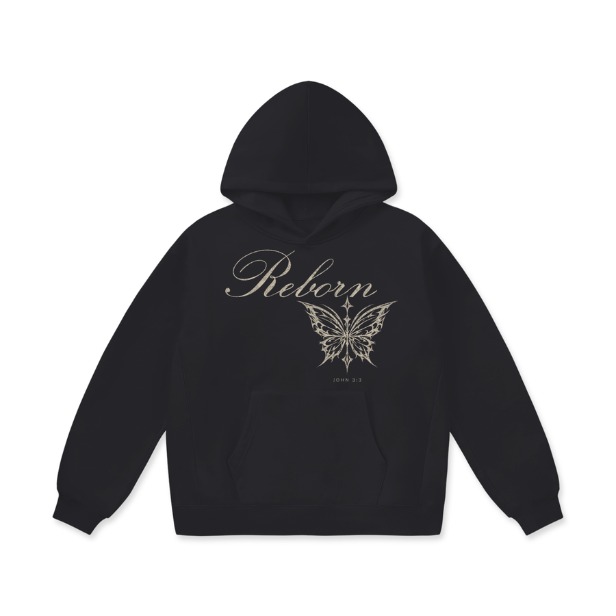 "Reborn" Hoodie — Black