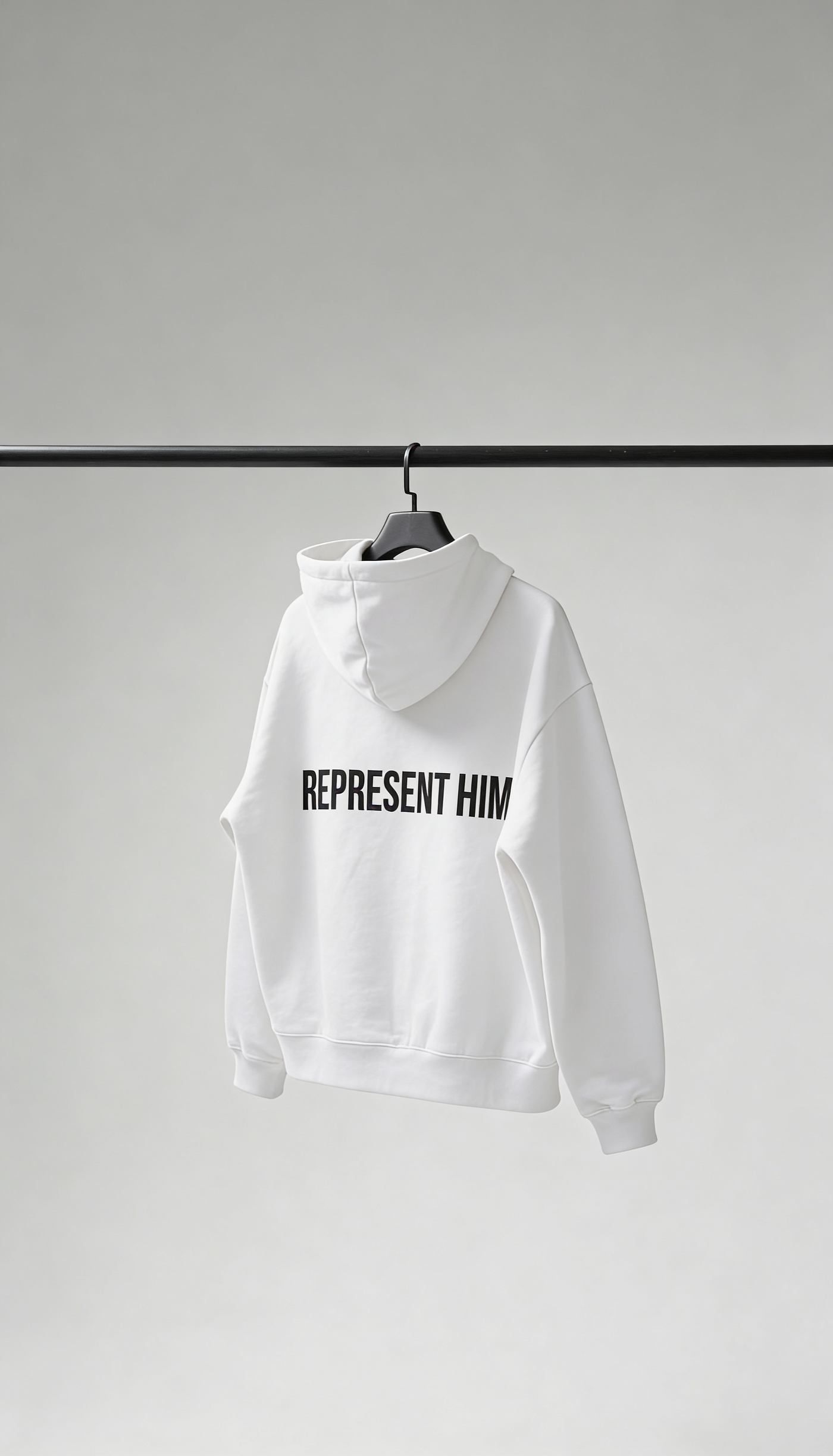 “Represent Him” White Hoodie
