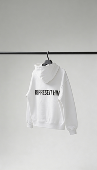 “Represent Him” White Hoodie