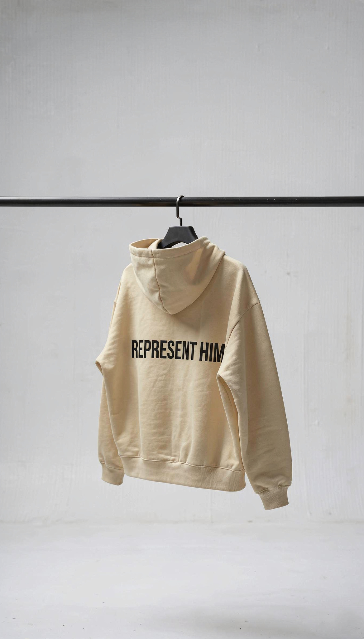 “Represent Him” Cream Hoodie