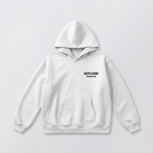 “Represent Him” White Hoodie