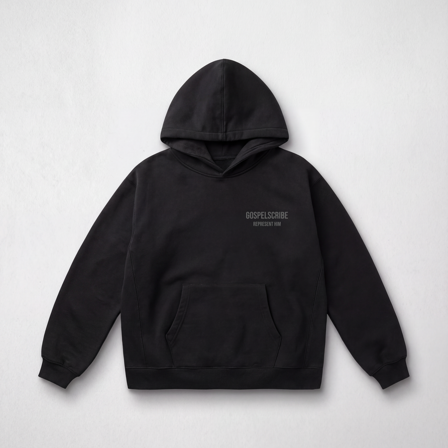 “Represent Him” Black Hoodie — Black - Image 2